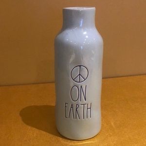 Rae Dunn Baby Blue Vase " ON EARTH "